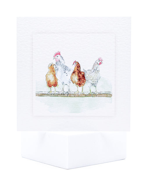 Animal Hospital Sympathy Card - Chickens