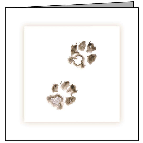 Animal Hospital Sympathy Card - Cat Paws