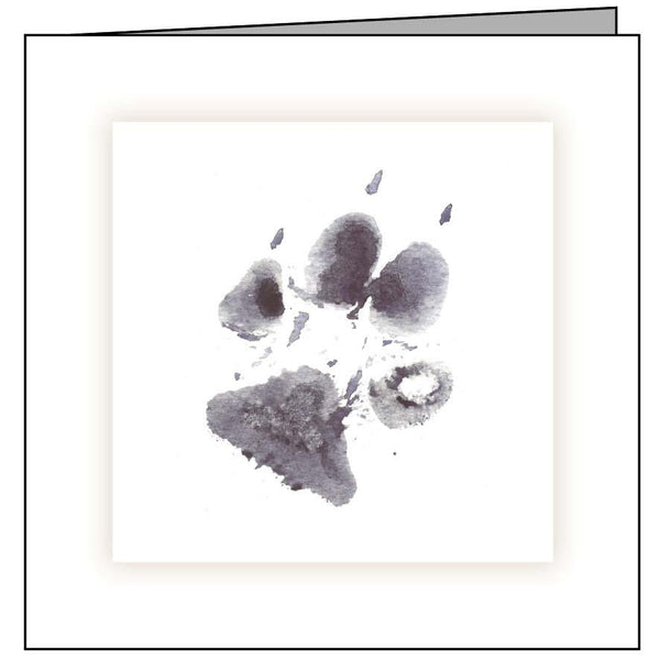 Animal Hospital Sympathy Card - Dog Paw