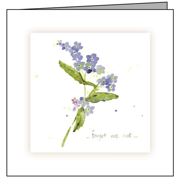 Animal Hospital Sympathy Card - Forget Me Nots