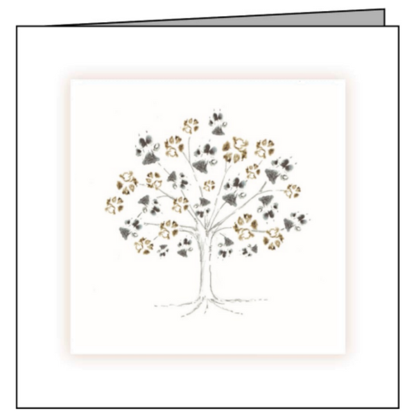 Animal Hospital Sympathy Card - Tree of Paws