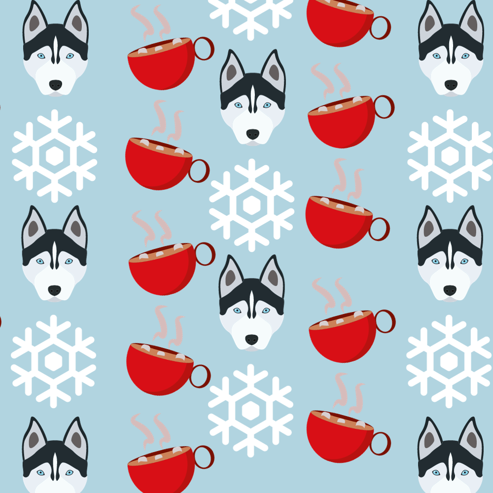Stable-Table Mat | Holiday and Winter Designs | Veterinary Nonslip Exam Table Mat