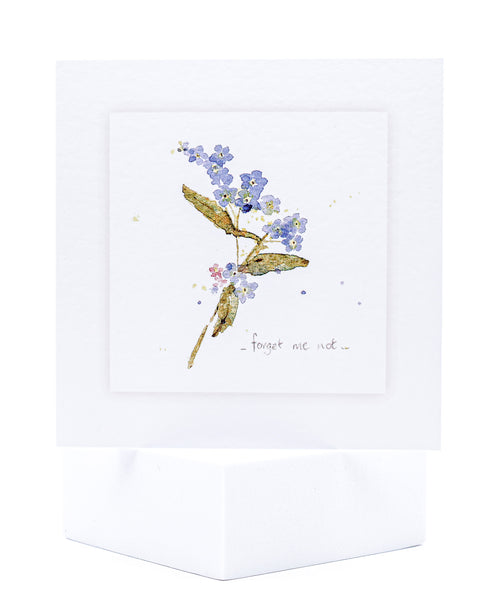 Animal Hospital Sympathy Card - Forget Me Nots