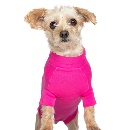 recovery gown yorkie pink