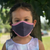 cotton mask kids size purple pink trim