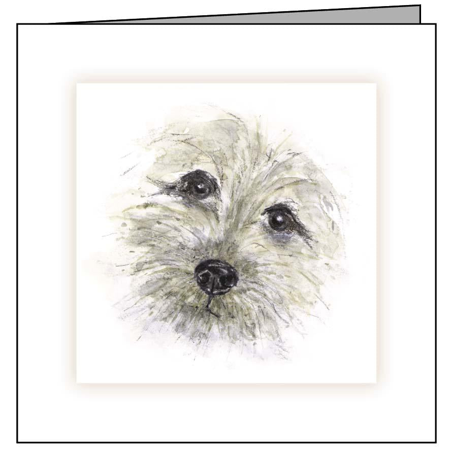 Animal Hospital Sympathy Card - Dog Face