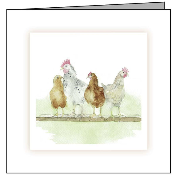 Animal Hospital Sympathy Card - Chickens