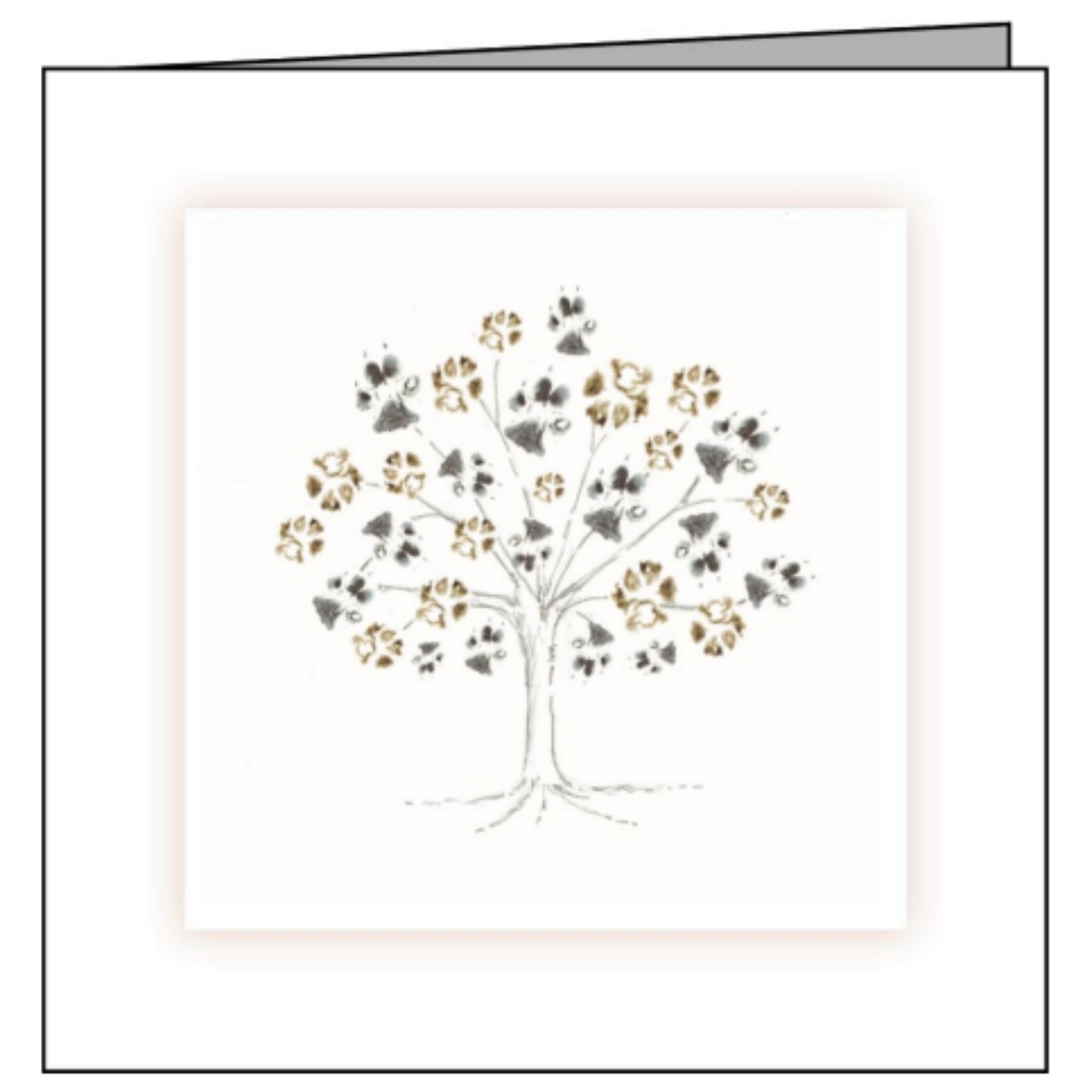 Animal Hospital Sympathy Card - Tree of Paws